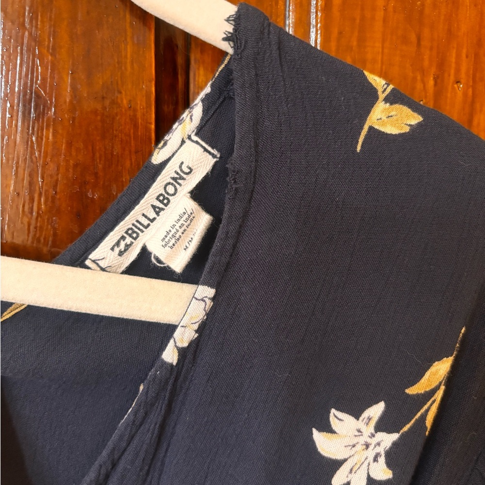 Billabong Americana Cottage Dress Blue Floral - Picture 3 of 7
